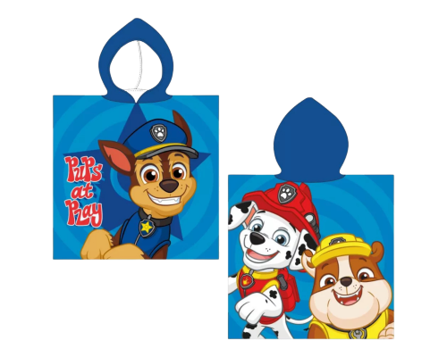 Poncho rätik Paw Patrol, 50x115 cm