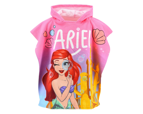 Poncho rätik Disney Princess Ariel, 50x115 cm