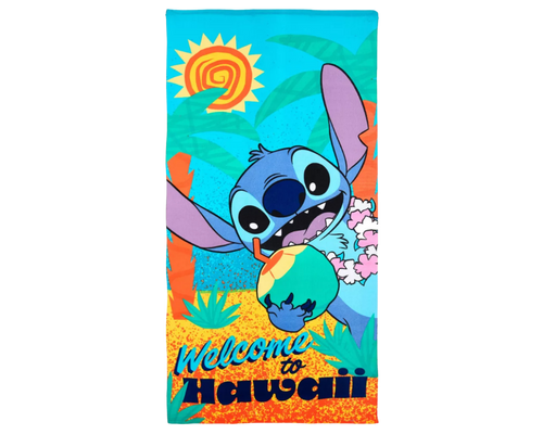 Laste rätik Disney Lilo and Stitch Welcome, 70x140 cm